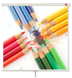 Ekran Avtek Wall Standard 200x200 Matt White