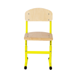 Regulowane krzesło szkolne JACEK  Rozmiar 4-6 (żółte) - 3