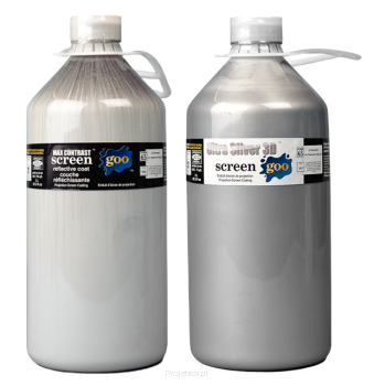 Farba Screen Goo Ultra Silver 3D zestaw 2L