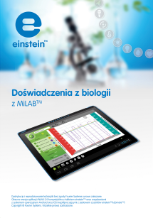 Książka: Doświadczenia z biologii do Laboratoriów Einstein