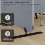 Parawan akustyczny SADIE Moon Dust 280/145 cm - 5