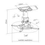 Uchwyt sufitowy PureLink PureMounts PM-SPIDER-PLUS - 9