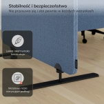 Parawan akustyczny SADIE Frozen Lake 260/145 cm - 6