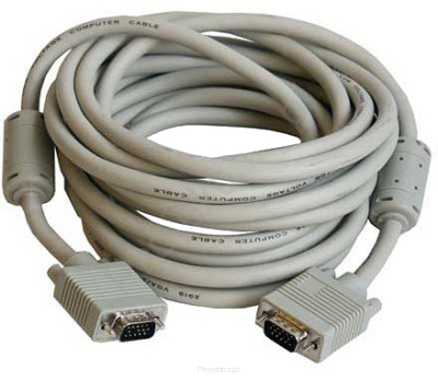 Przewód D-Sub 15-pin VGA typ L 10m