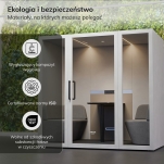 Budka akustyczna do biura INBOX 4-osobowa - 6