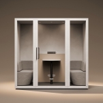 Budka akustyczna do biura INBOX 4-osobowa - 2