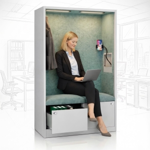 Kabina akustyczna MentalBox SALLY 1850 x 1150 x 400 mm