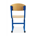 Regulowane krzesło szkolne JACEK  Rozmiar 4-6 (niebieskie) - 4