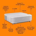 Lifestudio Grand Epson EH-LS670W diamentowo biały - 3