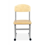 Regulowane krzesło szkolne JACEK  Rozmiar 4-6 (szare) - 4