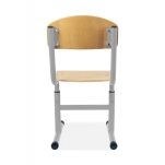 Regulowane krzesło szkolne JACEK  Rozmiar 4-6 (szare) - 2