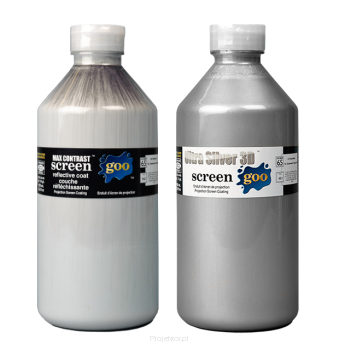 Farba Screen Goo Ultra Silver 3D zestaw 1L