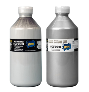 Farba Screen Goo Ultra Silver 3D zestaw 1L