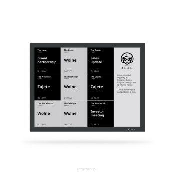 Joan 13 system rezerwacji sal - czarny